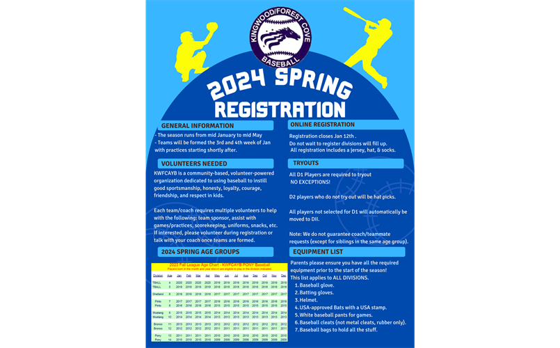 2024 Spring Info